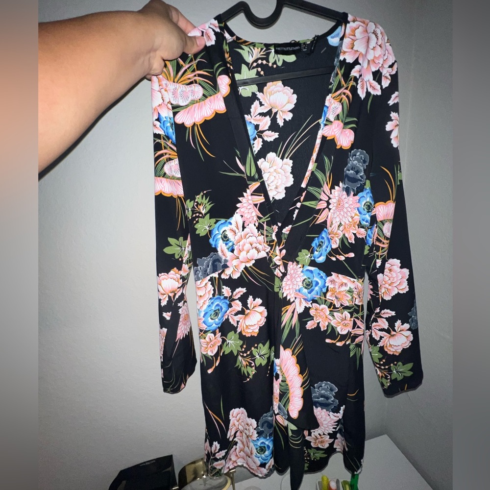 Low neck floral romper